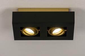 Stropní LED svítidlo Rivolli Black and Gold 2 (LMD)