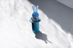 Zásobník na párátka Magic Bunny modrý, Alessi