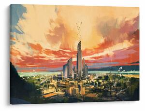 Obraz - Malované město (70x50 cm)