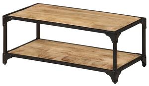 Konferenční stolek 90 x 45 x 35 cm masivní hrubý mangovník 328265