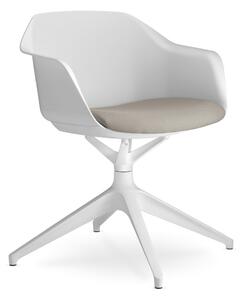 LD SEATING - Otočná židle RIVA RI-01,F01 s čalouněným sedákem