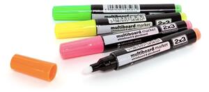 Toptabule.cz Sada 4 popisovačů na skleněné tabule