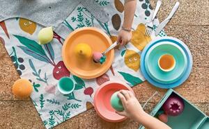 Dětská jídelní sada Giro Kids collection oranžová, Alessi