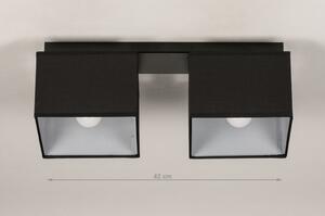 Stropní designové černé svítidlo Anders Black and Black II (LMD)