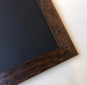 Toptabule.sk Černá křídová tabule PREMIUM v rustikálním dřevěném rámu 60x40 cm
