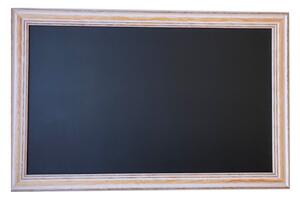 Toptabule.sk Černá křídová tabule PREMIUM v provensálském dřevěném rámu 90x60 cm