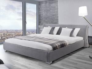 Vodní postel šedá 180x200 cm PARIS