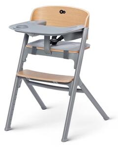 KINDERKRAFT SELECT- Dětská jídelní židle 3v1 LIVY Premium dub + lehátko CALMEE