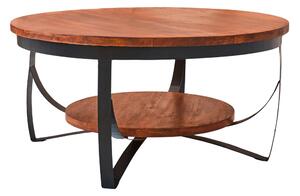 KONFERENČNÍ STOLEK, hnědá, dřevo, 90/90/44 cm MID.YOU - Konferenční stolky, Online Only