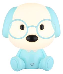 Globo 21761B - LED Stm. nab. dětská noční lampička PUPPY 1W/5V 500 mAh modrá