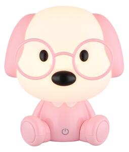 Globo 21761P - LED Stm. nab. dětská noční lampička PUPPY 1W/5V 500 mAh růžová