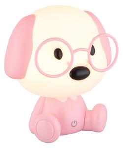 Globo 21761P - LED Stm. nab. dětská noční lampička PUPPY 1W/5V 500 mAh růžová