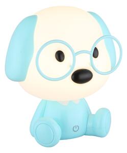 Globo 21761B - LED Stm. nab. dětská noční lampička PUPPY 1W/5V 500 mAh modrá