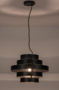 Závěsné designové svítidlo Wood Madeira Nero (LMD)