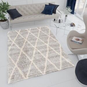 Makro Abra Kusový koberec Shaggy VERSAY Z520A šedý Rozměr: 140x200 cm
