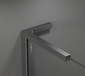 Mexen Kioto, profilová lišta typ L pro Walk-In sprchové zástěny, levá/pravá, grafitová, 800-03-95