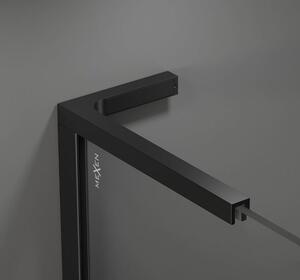 Mexen Kioto, profilová lišta typ L pro Walk-In sprchové zástěny, levá/pravá, černá matná, 800-03-70