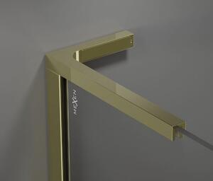 Mexen Kioto, profilová lišta typ L pro Walk-In sprchové zástěny, levá/pravá, zlatá lesklá, 800-03-50
