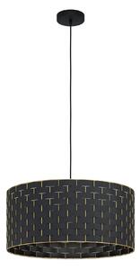 EGLO Moderní závěsné osvětlení MARASALES, 1xE27, 40W, 55cm, kulaté, černé 99525