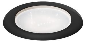 EGLO LED stropní moderní osvětlení PENJAMO, 17,28W, teplá bílá, 50cm, kulaté, černé 99703