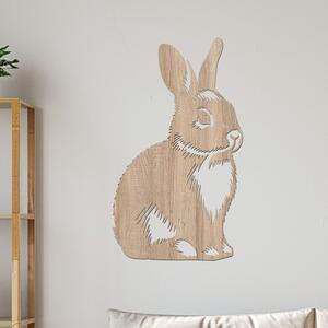 Dřevo života | Dřevěný obraz Králíka | Rozměry (cm): 35x60 | Zvolte barvu dekoru: Dub Sonoma