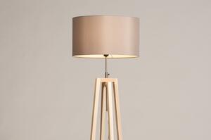 Stojací designová lampa Paola Grey Maison and Natur Wood (LMD)