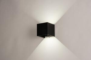 Nástěnné designové venkovní LED svítidlo Jack Black Sensor (LMD)