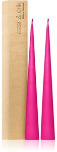 Ester & erik cone candles clear pink (no. 41) dekorativní svíčka 2x37 cm