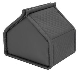 Bouda a pelíšek pro psa DIAMOND R1 grafitový