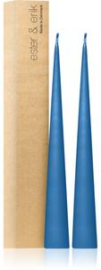 Ester & erik cone candles moon blue (no. 37) dekorativní svíčka 2x37 cm