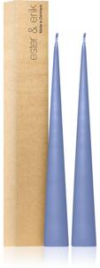 Ester & erik cone candles icy lavender (no. 05) dekorativní svíčka 2x37 cm