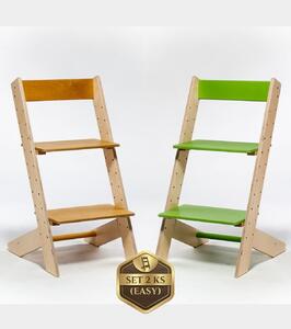 Lucas Wood Style - rostoucí židle EASY LINE zvýhodněný set 2 ks - buk + zelená