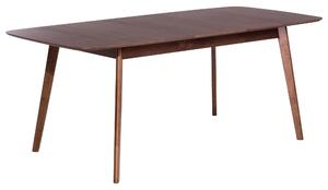 Rozkládací jídelní stůl MADOX Tmavý ořech 150/190 cm 90 cm