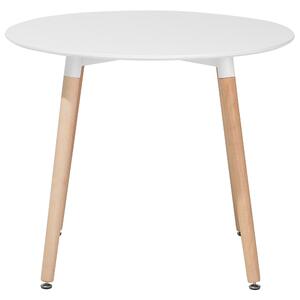 Jídelní stůl ⌀ 90 cm bílý BOVIO