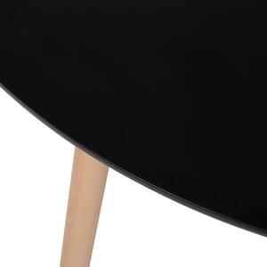Jídelní stůl ⌀ 90 cm černý BOVIO