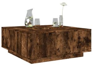 Konferenční stolek kouřový dub 100x100x40 cm kompozitní dřevo 3284053