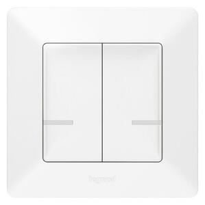 Legrand 752187- Chytrý bezdrátový spínač 2-tlačítkový VALENA 1xCR2032 Wi-Fi IP40