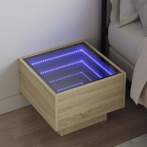 Noční stolek s Infinity LED dub sonoma 40 x 40 x 30 cm 3284065