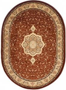 Makro Abra Oválný koberec YESEMEK 5071A hnědý Rozměr: 200x300 cm