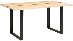 JÍDELNÍ STŮL, dub, přírodní barvy, černá, 140/76/80 cm MID.YOU, Online Only