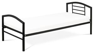 Postel kovová Autronic BED-1900 BK, 90x200 cm, černý lesk