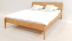 Designová postel ARONA Buk 140x200cm - dřevěná postel z masivu o šíři 4 cm