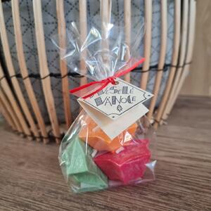 Supeko plovoucí svíčky HVĚZDA 3ks oranžovočervené dárkové balení