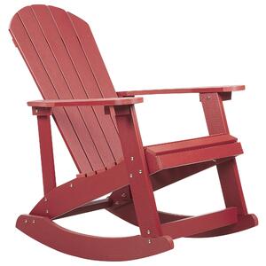 Zahradní židle Kompozitní dřevo Červená ADIRONDACK