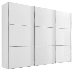 SKŘÍŇ S POSOUVACÍMI DVEŘMI, bílá, 249/222/68 cm Moderano - Šatní skříně