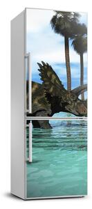 Foto tapeta na ledničku Dinozaury na pláži XL FridgeStick-70x190-f-33738049