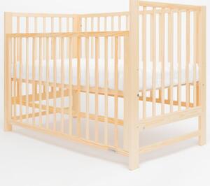 Dětská postýlka New Baby BASIC se stahovací bočnicí přírodní