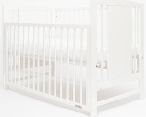 Dětská postýlka New Baby POLLY se stahovací bočnicí bílá