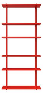 FOGIA Policová sestava Bond, 1x6, Red / Podlahová / stropní