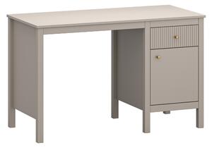 KONDELA PC stůl, šedohnědá Taupe/dub craft zlatý, KLIO 1D1S/120